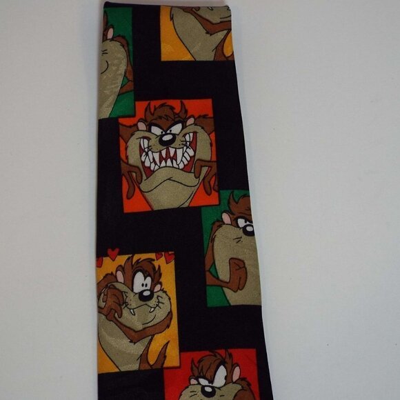 Vintage Looney Tunes Mania TAZ Polyester Tie - Picture 3 of 9